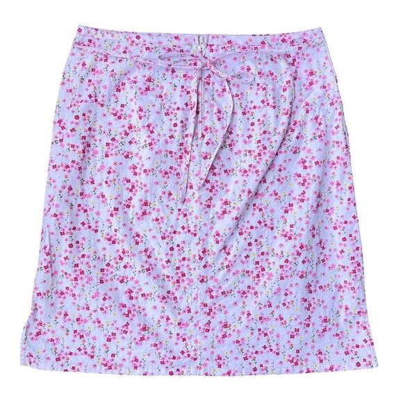 No Boundaries Vintage Y2K Pink Floral Skirt – Juniors L Tag / Fits Women Medium - Picture 3 of 12